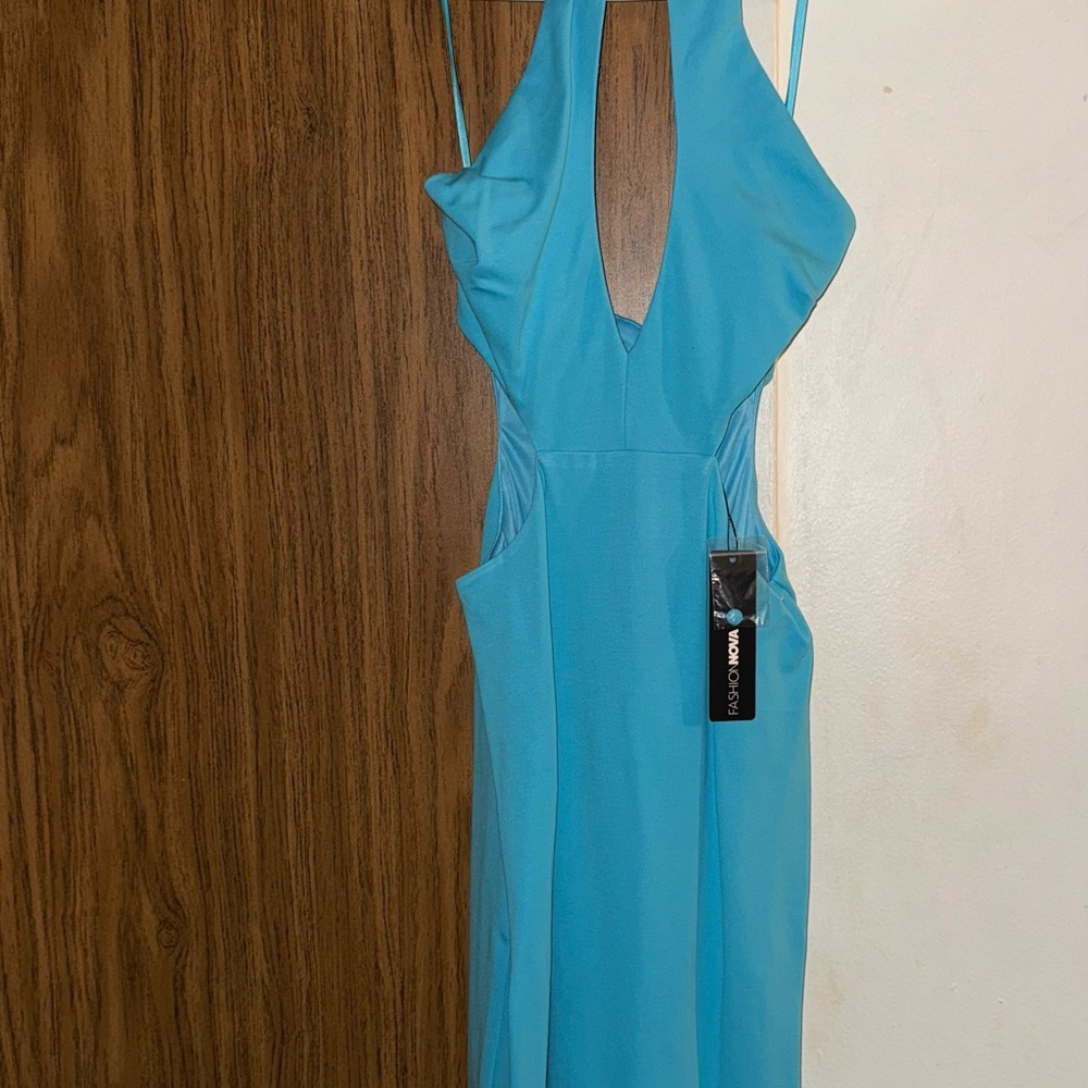 Elegant Blue Women's Dress